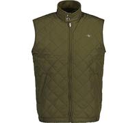 GANT Men's Quilted Windcheater Vest, Juniper Green, L