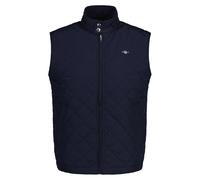 Gant Men's Quilted Windcheater Vest, Zipper, Stand Collar...