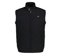 Gant Men's Quilted Windcheater Vest, Zipper, Stand Collar...
