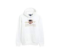 GANT Men's REG Archive Shield Hoodie Eggshell Standard, Eggshell, S