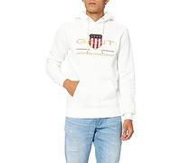 GANT Men's REG Archive Shield Hoodie Eggshell Standard, Eggshell, XL