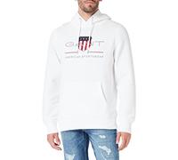 GANT Men's REG Archive Shield Hoodie, Eggshell, XXL