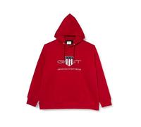 GANT Men's Reg Archive Shield Hoodie Hooded Sweatshirt, Ruby red, M