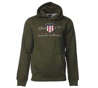GANT Men's Reg Archive Shield Hoodie, Juniper Green, XXXL