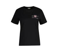 GANT Men's Reg Archive Shield SS T-Shirt, Black, XXL