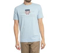 GANT Men's Reg Archive Shield SS T-Shirt, Fresh Blue, L
