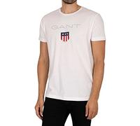 GANT Men's REG Archive Shield SS T-Shirt, White, M
