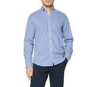 GANT Men's REG Broadcloth Gingham BD, College Blue, XXL