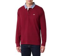GANT Men's Reg Chambray Heavy Rugger Polo Shirt, red, XL