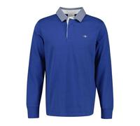 GANT Men's Reg Chambray Heavy Rugger Polo Shirt, Rich Blue, XL