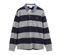 GANT Men's Reg Chambray Stripe Heavy Rugger Polo Shirt (Pack of 1)