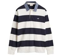 Men's GANT Mens Regular Fit Chambray Stripe Heavy Rugger - White - Size: XL