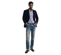 GANT Men's Reg Classic Oxford Check Shirt Dress, White, L