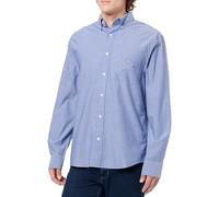 GANT Men's Reg Classic Poplin Shirt, Blue, L