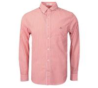 GANT Men's Reg Classic Poplin Stripe Shirt, Deep Orange, XL