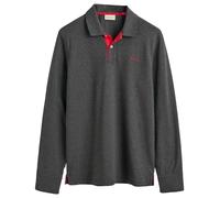 GANT Men's REG Contrast Pique LS Rugger, Antracit Melange, L