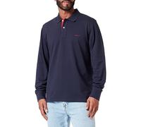 Gant Mens Regular Fit Long Sleeve Contrast Pique Rugger - Blue - Size X-Large