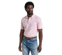 GANT Men's Reg Contrast Pique Ss Polo Shirt, California Pink, XL