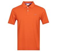 GANT Men's Reg Contrast Pique SS Polo Shirt, Deep Orange, L