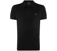 GANT Men's REG Contrast Pique SS Rugger, Black, 5XL