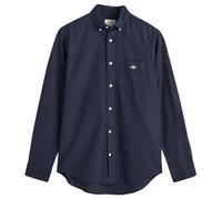 GANT Men's REG Cotton Linen Shirt, Evening Blue, S