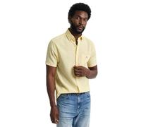 GANT Men's Reg Cotton Linen Ss Shirt, bananengelb, 4XL