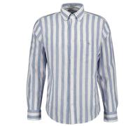 Gant 3260019 Linen Regular Fit Long Sleeve Shirt Blue XL Man