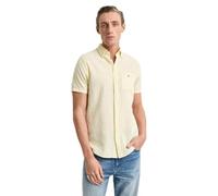 GANT Men's Reg Cotton Linen Stripe Ss Shirt, bananengelb, 3XL