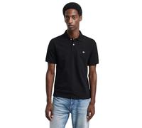 GANT Men's Reg Emb Archive Shield Polo Shirt, Black, S