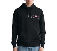 GANT Men's Reg Medium Archive Shield Hoodie Hooded Sweatshirt , Black,XXL