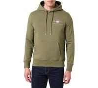 GANT Men's Reg Medium Archive Shield Hoodie Hooded Sweatshirt, Green (Moss Green), M