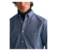 Gant Mens Regular Fit Long Sleeve Oxford Shirt - Blue - Size X-Large