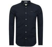 GANT Men's Reg Pinpoint Oxford Shirt Classic Shirt, Navy, 4XL