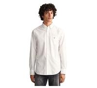 Gant for man. 3000300 Pinpoint Oxford Regular Fit Shirt white (4XL), Casual, Cotton, Long sleeve