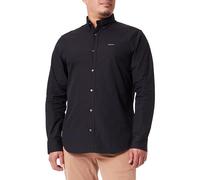 GANT Men's Reg Pinpoint Oxford Shirt Dress, Black, 3XL