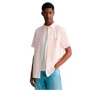 GANT Men's REG POPLIN Gingham SS Shirt REG POPLIN Gingham SS Shirt, Light Pink,