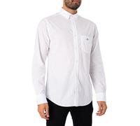 GANT Men's Reg Poplin Shirt Classic Shirt, White, Standard, White, XXXX-Large