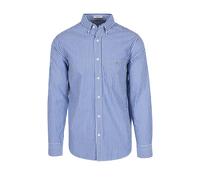 Gant Mens Reg Poplin Stripe Shirt College Blue Cotton - Size X-Large
