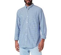 GANT Men's Reg Poplin Stripe Shirt, College Blue, S