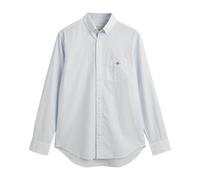 GANT Men's Reg Poplin Stripe Shirt, Light Blue, L