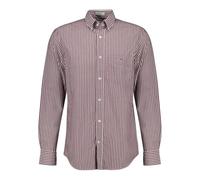 GANT Men's Reg Poplin Stripe Shirt, Weinrot, S