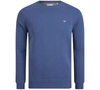 GANT Men's Reg Shield C-Neck Sweat Sweatshirt, Blue (Vintage Blue), XL