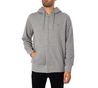 GANT Men's REG Shield Full Zip Hoodie, Grey Melange, L
