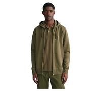 GANT Men's REG Shield Full Zip Hoodie, Racing Green, M