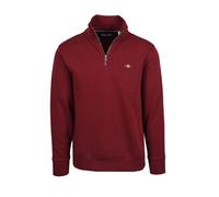 Gant Mens Reg Shield Half Zip Sweat Plumped Red Cotton - Size 2XL