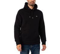 GANT Men's Reg Shield Hoodie, black, M
