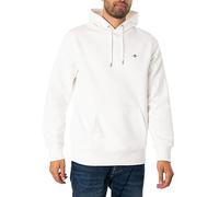GANT Men's Reg Shield Hoodie, Eggshell, M