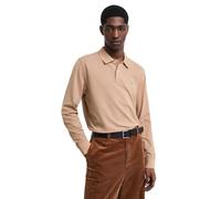 GANT Men's Reg Shield Ls Pique Rugger Polo Shirt, Warm Khaki, XXL