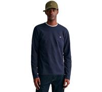 GANT Men's Reg Shield LS T-Shirt, Evening Blue, S