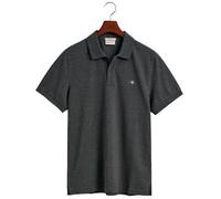 GANT Mens Anthracite Melange Shield Pique Polo Shirt